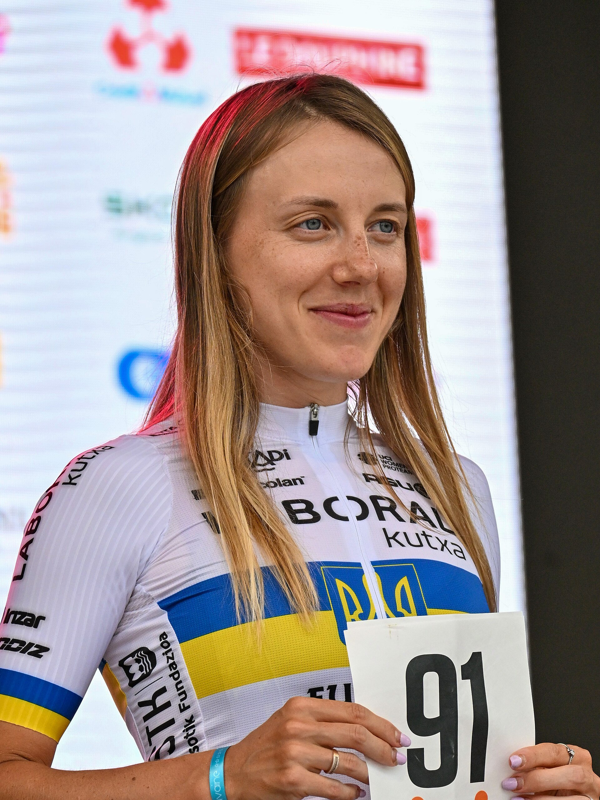 Imagem de referência de Julia Biryukova, descrito nos dados abertos como ciclista ucraniana