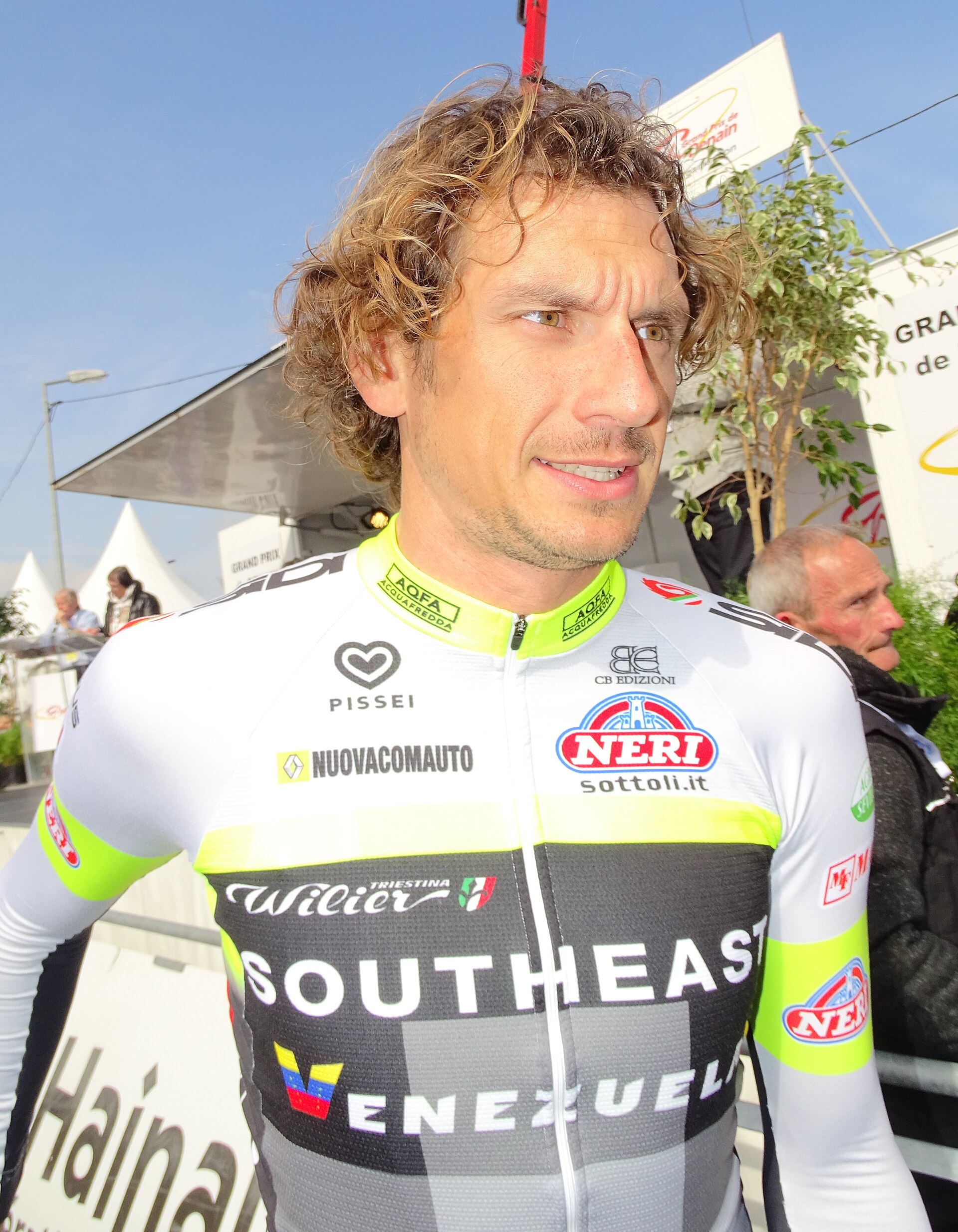 Imagem de referência de Filippo Pozzato, descrito nos dados abertos como ciclista italiano