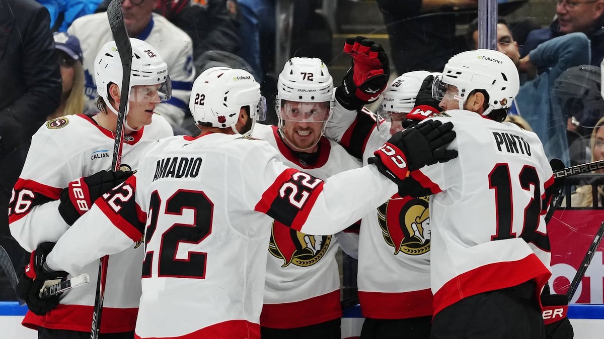 Senators open post-Tkachuk era with a win over Leafs; Sanderson leaves with injury