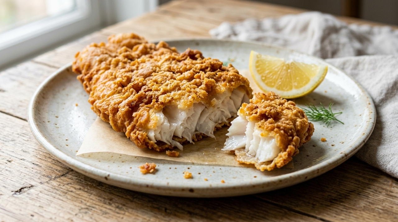Cozinheiros concordam: “O segredo do peixe frito sequinho não é a farinha de trigo, mas a de grão-de-bico com alho e páprica”