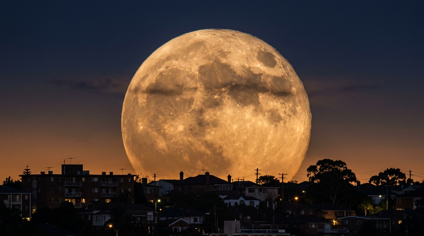 Por que a Lua parece enorme quando nasce no horizonte e encolhe horas depois: a ilusão que nem os cientistas explicam por completo