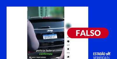 Publicação mente ao afirmar que relatório da Polícia Federal disse que não houve corrupção no filme Dark Horse Foto: Reprodução/TikTok / Estadão