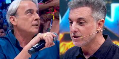Alexandre Borges e Luciano Huck no Domingão (Reprodução/TV Globo) Foto: Contigo