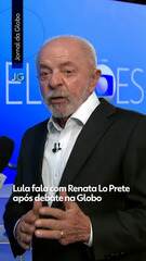 Lula fala com Renata Lo Prete após Debate na Globo