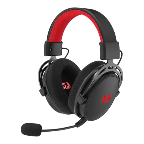 Headset Gamer Redragon Cragblade Pro Preto Sem Fio Bluetooth 7.1 Surround