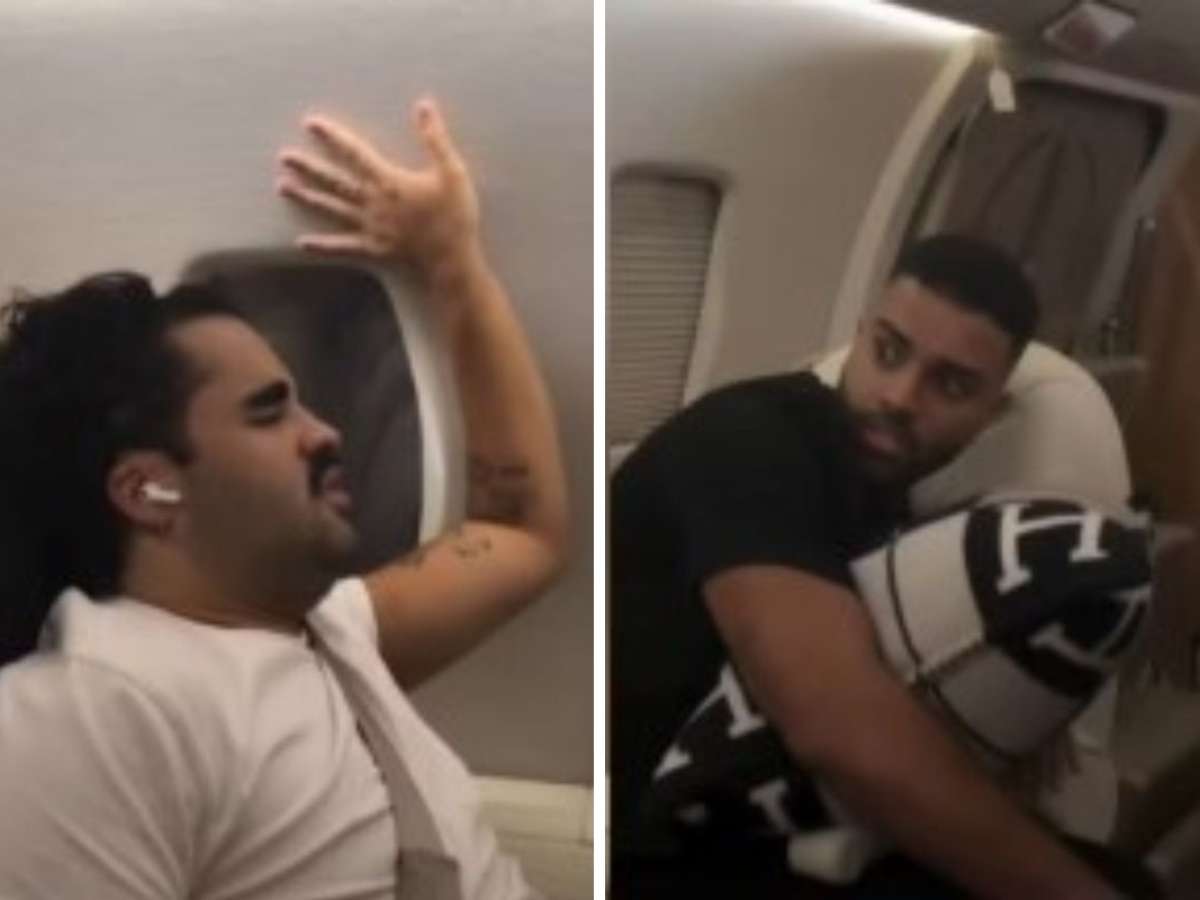 A caminho dos EUA, Virginia Fonseca mostra desespero dos amigos durante turbulência