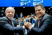 Luiz Inácio Lula da Silva e Davi Alcolumbre